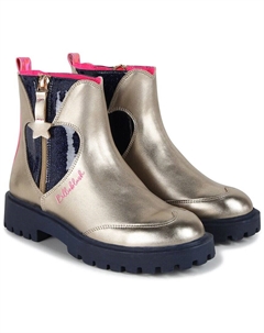 Ботинки Sequin Heart Metallic, золотой Billieblush