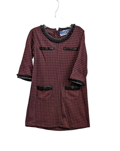 Платье для девочки в клетку красного цвета Kapital k