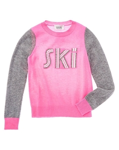 Осенний свитер из кашемира с цветными блоками из шерсти и кашемира для горнолыжного отдыха, серый Autumn cashmere