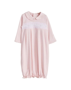 Бэбикоттонс Смоук Детская ночная рубашка, розовый Babycottons