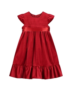 Платье для вечеринки из бархата с присборенным узором Poppy, красный Holly hastie