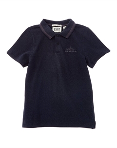 Рубашка поло из пике с эффектом потертости, синий Scotch&soda