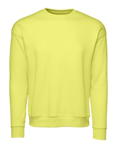 Толстовка из губчатого флиса с заниженной линией плеч и круглым вырезом, цвет strobe Bella+canvas