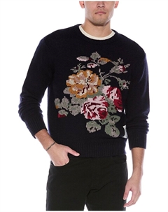 Шерстяной свитер с круглым вырезом от Laura Ashley от, синий Rag & bone