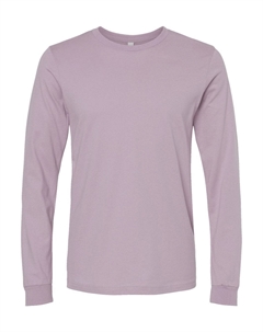 Футболка унисекс из джерси с длинным рукавом, светло-фиолетовый Bella+canvas