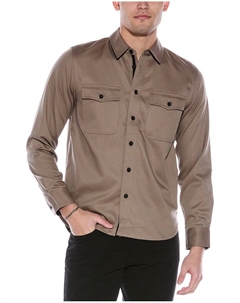 Рубашка из смеси шерсти Jack, коричневый Rag & bone