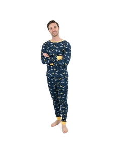 Мужская двухкомпонентная хлопковая пижама Wolf Leveret