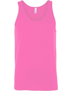 Майка Heather CVC, неоново-розовый Bella+canvas