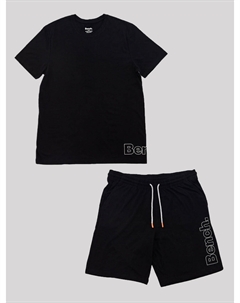 Комплект для сна из футболки и шорт, черный Bench