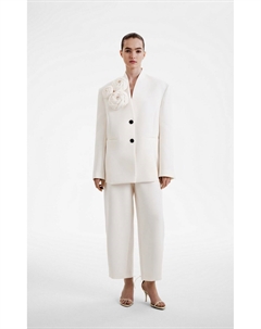 Костюм: жакет с объемными розами и брюки объемного силуэта 1811 eighteen one one