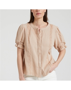 Блузка с рукавами с напуском бежевый Vero moda