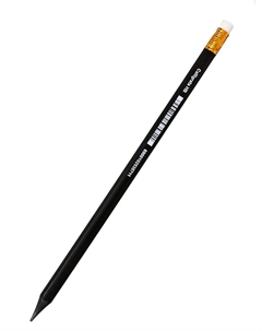 Набор карандашей чернографитных 12 штук, classic, с ластиком, заточенные, пластик, трехгранные, черные Calligrata