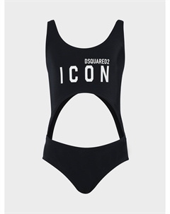 Слитный купальник с вырезом Dsquared2
