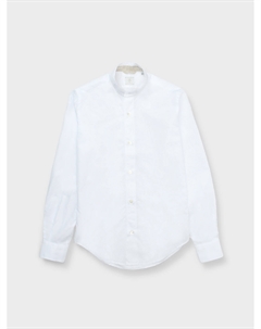 Рубашка с японским воротом, белая Eleventy