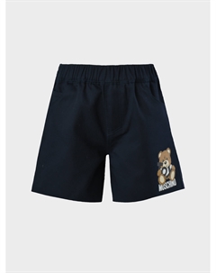 Шорты с лого, синие Moschino