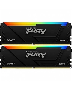 Оперативная память Kingston Fury Beast Black RGB PnP 16GB DDR4 (KF426C16BB2AK2/16)