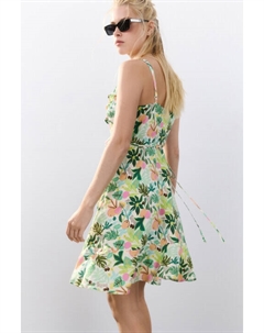 Платье мини с запахом и воланами Befree