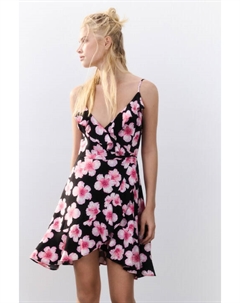 Платье мини с запахом и воланами Befree