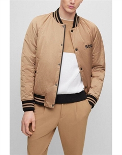 Бомбер из атласа с логотипом Boss
