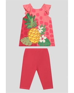 Хлопковый комплект из футболки и легинсов Mayoral