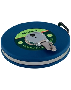Рулетка геодезическая  31261 20 м х 13 мм, закрытый корпус, фиберглассовая лента Сибртех