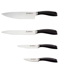 Набор ножей Stein-4SS, 4 предмета, нержавеющая сталь, черный (021983) Polaris