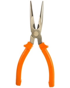 Длинногубцы Classic, 200 мм, прямые шлифованные, пластмассовые рукоятки 17163 Sparta