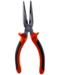 Длинногубцы Comfort, 180 мм, прямые шлифованные, двухкомпонентные рукоятки 17167 Sparta