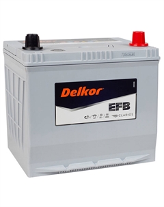 Автомобильный аккумулятор Asia EFB 70 Ач обратная полярность D23L Delkor