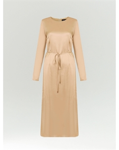 Платье макси из вискозы с поясом Emka