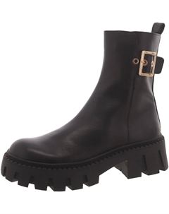 Женские кожаные ботинки Sameera с рифленой подошвой, черный Steve madden