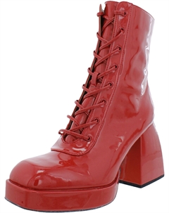 Женские сапоги Kia на платформе и блочном каблуке до середины голени, цвет red flame Circus by sam edelman