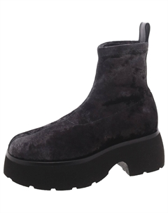 Женские бархатные ботильоны с круглым носком Thelma, черный Steve madden