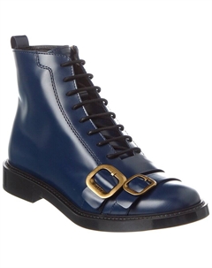 Ботинки Leather Boot на шнуровке, синий Tod's