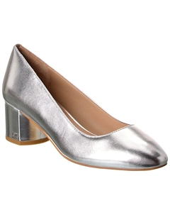 Туфли-лодочки Bridget 50 Block Leather, серебряный Stuart weitzman