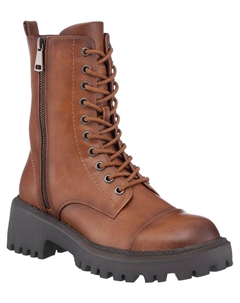 Женские ботинки Mckay из искусственной кожи на шнуровке и без застежек, цвет cognac Gc shoes