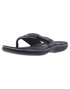 Женские лакированные сандалии Brinkley Jazz на плоской подошве, цвет black/patent Cloudsteppers by clarks