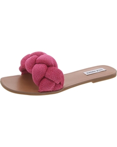 Женские плетеные сандалии Bellamy Slip-On Slide, фуксия Steve madden