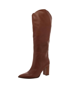 Женские однотонные сапоги Bixby Pull n Knee-High, цвет cognac leather Steve madden