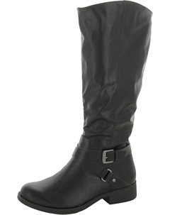 Женские мотоциклетные ботинки Marliee из искусственной кожи с широким голенищем, черный Style & co.