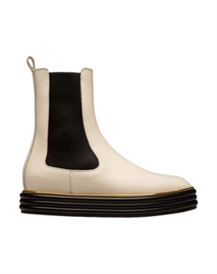 Faelisa 6239410 Женские простые армейские ботинки из костяной ткани, белый Bally