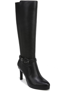 Женские сапоги Taelynn с молнией и поясом выше колена, черный Naturalizer