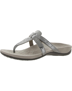 Женские кожаные сандалии Karley с застежкой-молнией, цвет silver geo synthetic Vionic