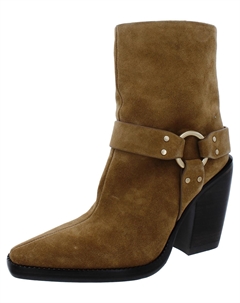 Женские кожаные ботильоны с острым носком RIO WESTERN, цвет sabbia suede Rag & bone