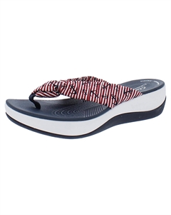 Женские сандалии-шлепанцы Arla Glison с принтом, красный/белый/синий Cloudsteppers by clarks