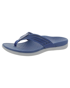 Сандалии женские кожаные без застежек Fallyn, цвет classic blue/ suede leather Vionic