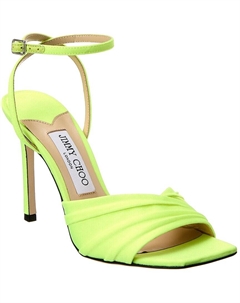 Кожаные сандалии Basil 95, зеленый Jimmy choo