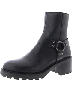 Женские кожаные ботильоны Cordelia на блочном каблуке, черный Steve madden