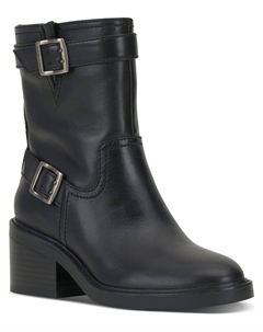 Женские кожаные мотоциклетные ботинки Vergila, черный Vince camuto