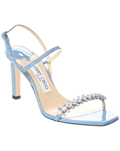 Лакированные сандалии Meira 85, синий Jimmy choo